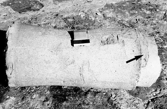 Ancient Roman drainage tiles.