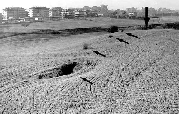 Etruscan cuniculus, Via di Torrevecchia, Rome.