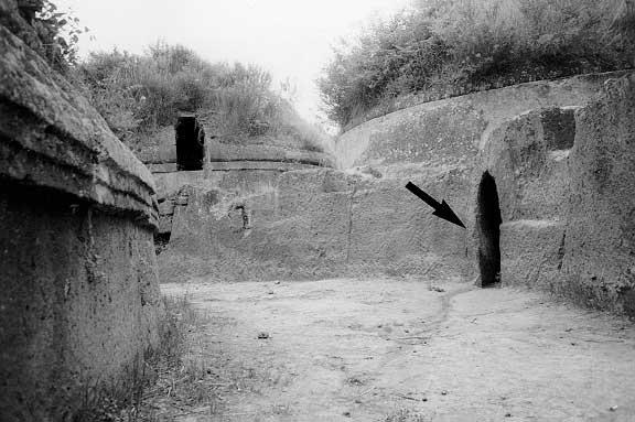 Etruscan tumuli. Cerveteri.